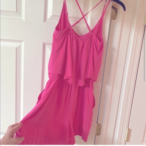 Hot Pink Romper - Picture 2 of 3